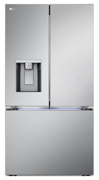 LG 36" 31 Cu. Ft. French-Door Standard-Depth MAX™ Refrigerator - Smudge Proof Stainless Steel - LRYX… | Réfrigérateur LG de 31 pi³ et de 36 po à portes françaises de profondeur standard MAXMC - acier inox…