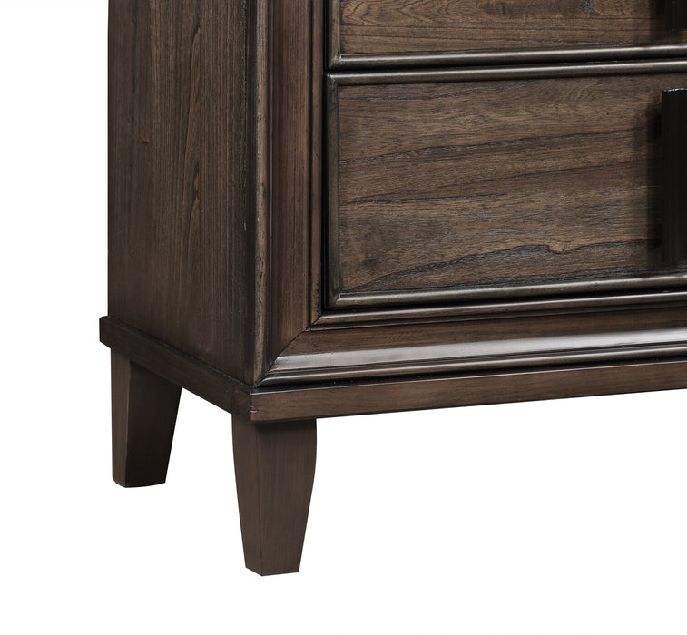 Kane Bedroom Chest of Drawers, 5-Drawer, 35.4\"W x 53\"H - Brown
