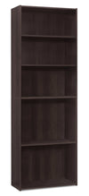 Slade 24.75\" 5-Shelf Bookcase - Espresso