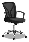 Dominic 23.5\" Office Chair with Mesh Back - Black/Chrome