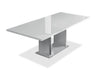 Raia Dining Table - Made in Italy, Pedestal Base, Modern, 71\"W - White