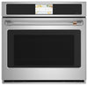 Cafe 30\" 5 Cu. Ft. Electric Wall Oven with True European Convection with Self Clean Racks - Stainless - CTS90DP2NS1