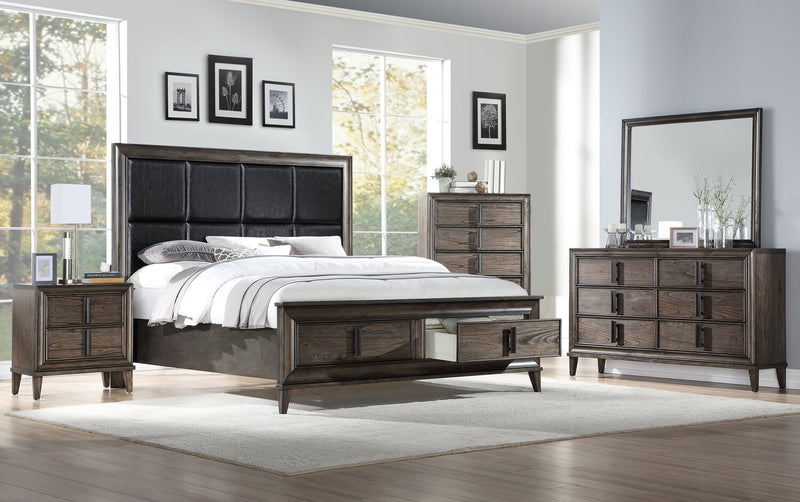 Kane Bedroom Chest of Drawers, 5-Drawer, 35.4\"W x 53\"H - Brown