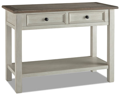 Colby Sofa Table - Rustic style Sofa Table in Weathered oak and antique white