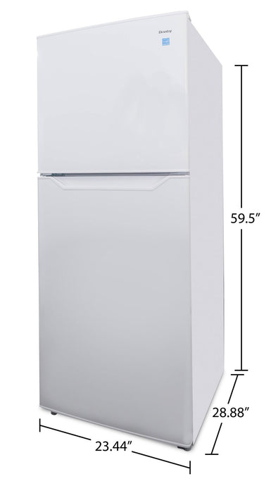 Danby 23.4\" 11 Cu. Ft. Top-Mount Refrigerator - White - DFF116B2WDBL