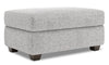 Made in Canada Customizable Sofa Lab The Trunk 39\" Linen-Look Fabric Storage Ottoman - Luna Domino Grey