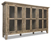 Rocco 70\" 6-Door Large Accent Cabinet - Natural Wood
