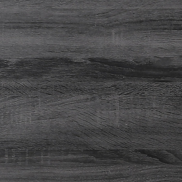 Nash Upholstered Platform Bed in Dark Grey Fabric, Button Tufted - King Size