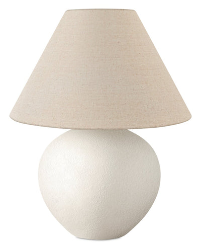 16" Cream Ceramic with Empire Shade Table Lamp|Lampe de table de 16 po en céramique crème avec abat-jour empire