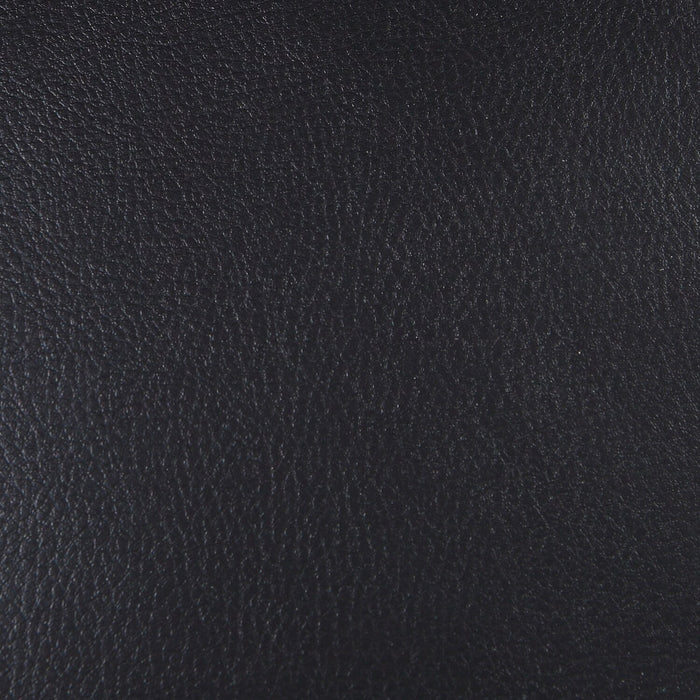 Drake 3-Piece Left-Facing Leather-Look Fabric Sleeper Sectional with Storage Ottoman - Black