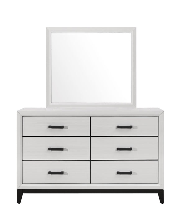 Kate Bedroom Dresser Mirror - White