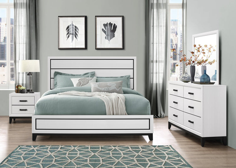 Kate Bedroom Dresser Mirror - White