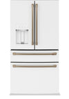 Cafe 36\" 22.3 Cu. Ft. Quad Door Refrigerator - Matte White - CXE22DP4PW2