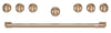 Café Handle and Knob Set for 36\" Range in Brushed Bronze - CXPR6HKPTBZ