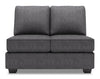 Sofa Lab Roll Armless Loveseat - Luxury Charcoal