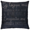 Quote Accent Pillow I - Black