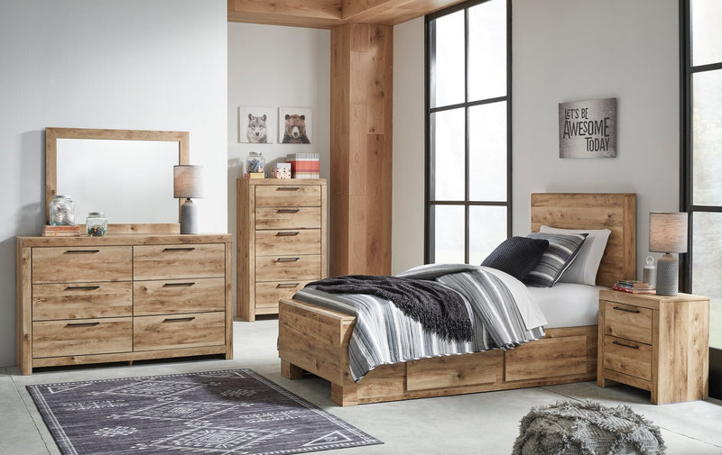 Derekson Bedroom Dresser Mirror - Natural