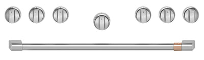 Café Handle and Knob Set for 36" Range in Brushed Stainless - CXPR6HKPTSS