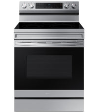 Samsung 6.3 Cu. Ft. Smart Electric Free Standing Range with Air Fry - Stainless Steel - NE63A6511SS/…