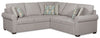 Scott Living Haven 2-Piece Right-Facing Chenille Fabric Sectional - Grey