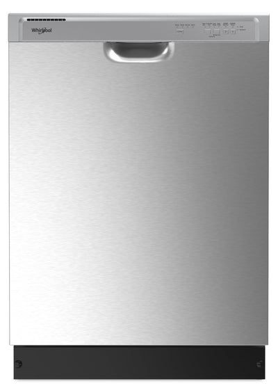Whirlpool 24" 57 dBA Built-In Front-Control Dishwasher - Stainless Steel - WDF341PAPM | Lave-vaisselle encastré Whirlpool de 24 po et de 57 dBA avec commandes à l’avant - acier inoxydable …