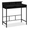 Melissa 47.25\" Standing Office Desk with Cubbies - Black
