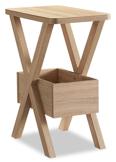 Torry Chairside Table - White