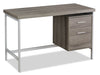 Lindsay 47.25\" Office Desk with 2-Drawers - Taupe