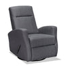 Nyla 30\" Linen-Look Fabric Swivel Rocker Reclining Chair - Grey