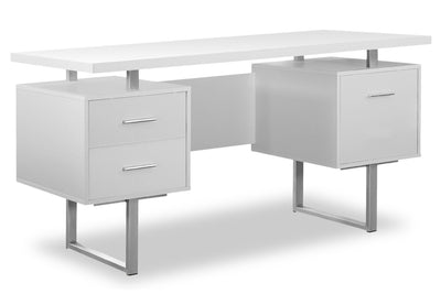 Teagan Reversible Desk - White