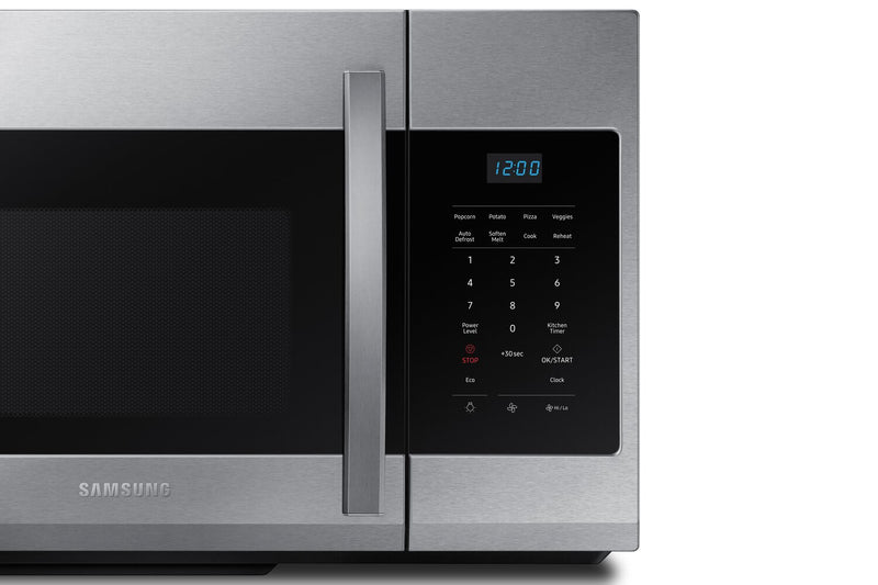 Samsung 1.7 Cu. Ft. Over-the-Range Microwave with 300 CFM and Auto Cook & Reheat - Stainless Steel - ME17R7011ES/AC