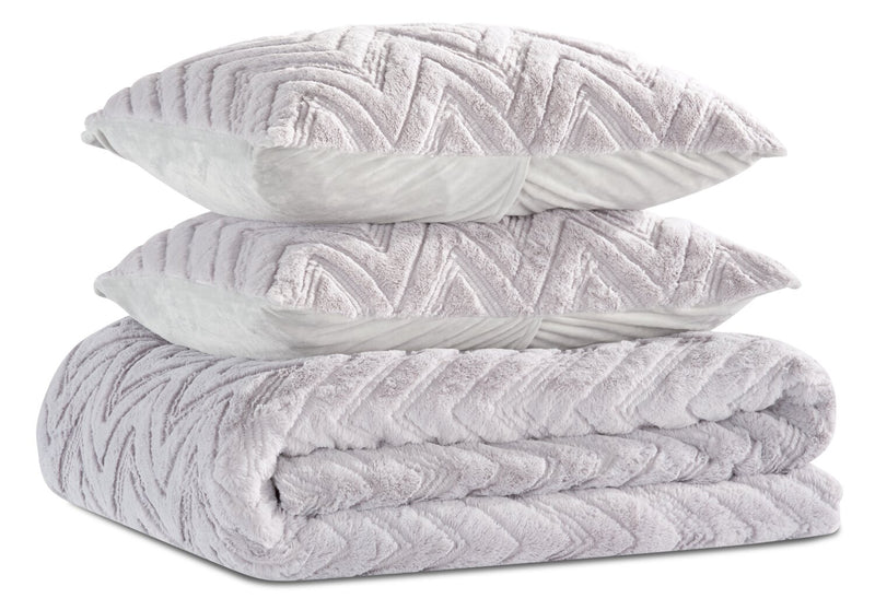 Tilda 3-Piece King Comforter Set - Grey