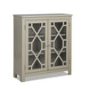 Clary 31.5\" Accent Cabinet with Glass Doors - Grey
