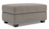 Made in Canada Customizable Sofa Lab The Trunk 39\" Linen-Look Fabric Storage Ottoman - Luna Smoke Grey