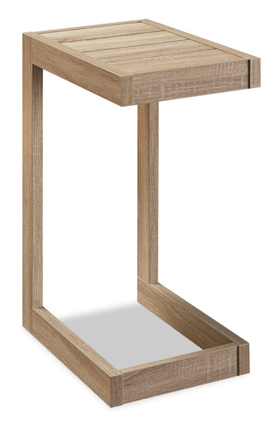 Orrie Chairside Table – Dark Taupe - Modern style End Table in Taupe Medium Density Fibreboard (MDF)
