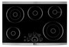 LG Studio 30\" 5-Element Electric Cooktop - Black Ceramic Glass - LSCE305ST