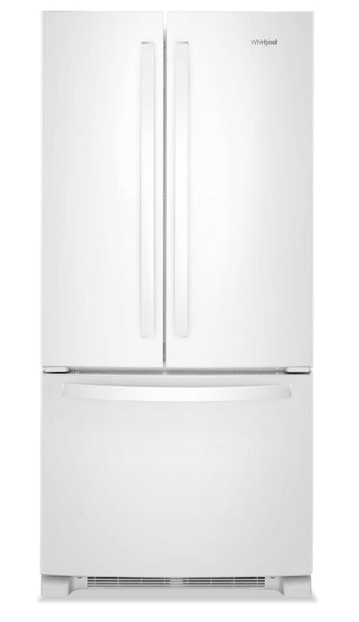 Whirlpool 33\" 22 Cu. Ft. Bottom-Mount Refrigerator - White - WRFF5333PW
