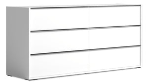 Raia Bedroom 6-Drawer Dresser - Made in Italy, 59