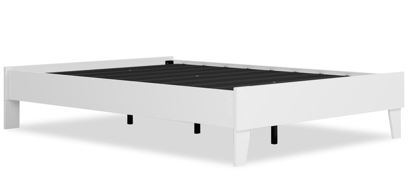 Wolf Platform Bed, White - Full Size