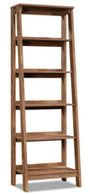 Kyree 23.54\" 5-Shelf Ladder Style Bookcase - Vintage Oak