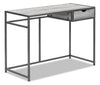 Everly 42.25\" Office Desk with Drawer - Grey