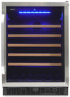 Silhouette Stilton 23.8\" 5.7 Cu. Ft. Single-Door Wine Cooler - Stainless Steel - SWC057D1BSS