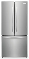 Frigidaire 31.3\" 17.6 Cu. Ft. Counter-Depth French-Door Refrigerator - Brushed Steel - FRFG1723AV