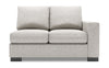 Sofa Lab Track RAF Loveseat - Luxury Silver