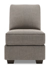 Sofa Lab Roll Armless Chair - Luna Smoke