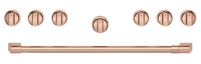 Café Handle and Knob Set for 36" Range in Brushed Copper - CXPR6HKPTCU