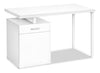 Remi 47.25\" Reversible Office Desk with Drawer & Cabinet - White
