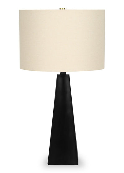 27" Black Resin Table Lamp |Lampe de table de 27 po en résine noire