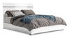 Raia Panel Bed - Made in Italy, Modern, White - Queen Size