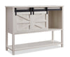 Corbin 47.25\" Accent Cabinet with Sliding Barn Doors - White Oak